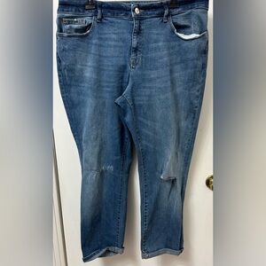 Warp + Weft Women's Relaxed Blue Jeans